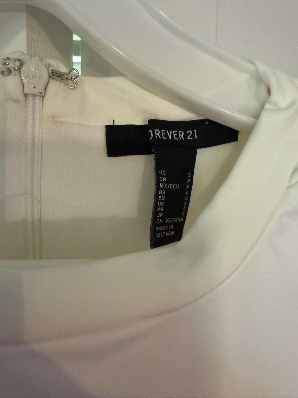 Forever 21 White Ruched Cutout Bodycon Midi Dress Size S - Picture 2 of 3